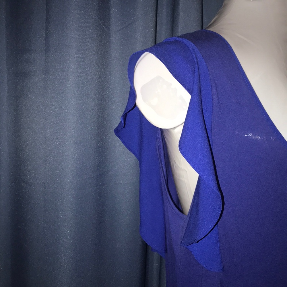 Blue Ruffle Dress - Picture 3 of 4